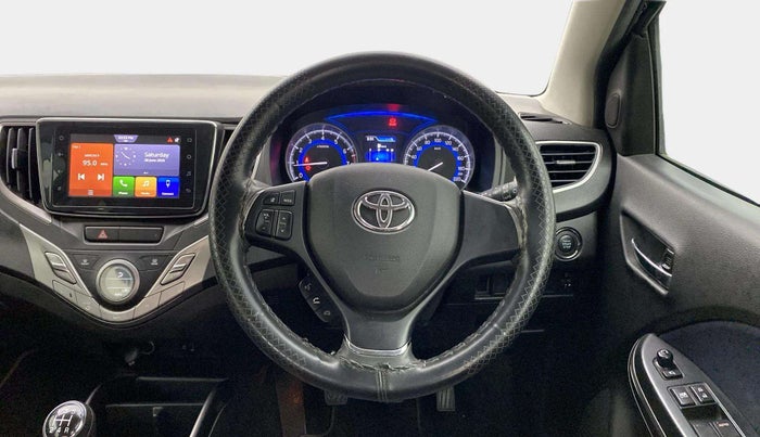 2019 Toyota Glanza V, Petrol, Manual, 69,052 km, Steering Wheel Close Up