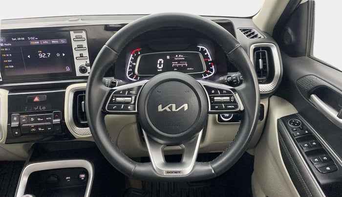 2022 KIA SONET HTX 1.0 IMT, Petrol, Manual, 19,155 km, Steering Wheel Close Up