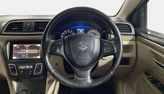 2019 Maruti Ciaz ALPHA  AT 1.5 SHVS PETROL, Petrol, Automatic, 65,834 km, Steering Wheel Close Up