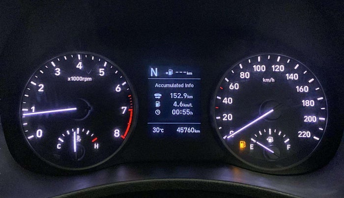 2017 Hyundai Verna 1.6 VTVT SX (O) AT, Petrol, Automatic, 45,752 km, Odometer Image