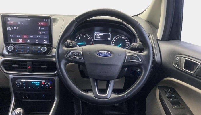 2021 Ford Ecosport TITANIUM 1.5L DIESEL, Diesel, Manual, 1,08,479 km, Steering Wheel Close Up