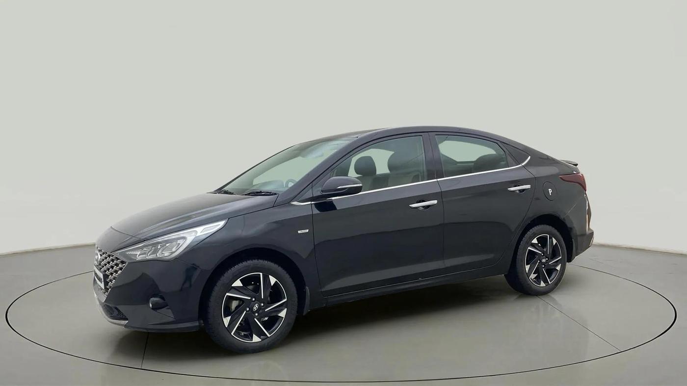 2021 Hyundai Verna SX (O) 1.5 VTVT IVT, Petrol, Automatic, 84,477 km, Left Front Diagonal