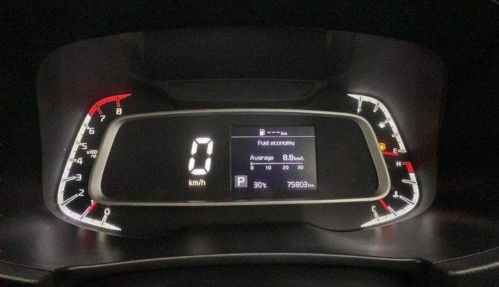 2021 KIA SONET HTK PLUS 1.0 DCT, Petrol, Automatic, 75,802 km, Odometer Image