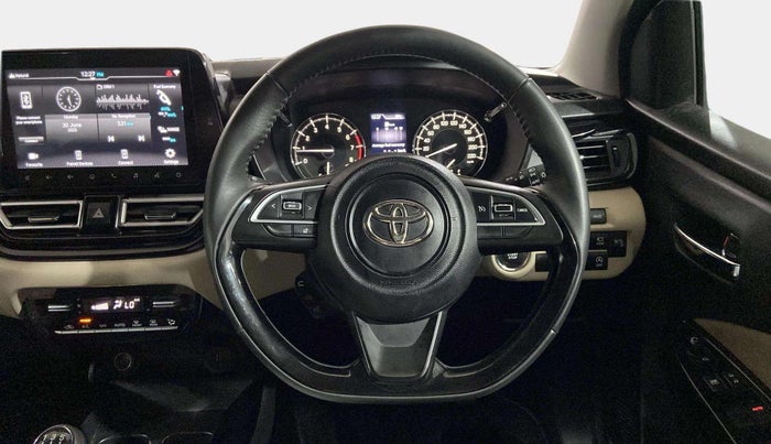 2024 Toyota Glanza V, Petrol, Manual, 6,295 km, Steering Wheel Close Up