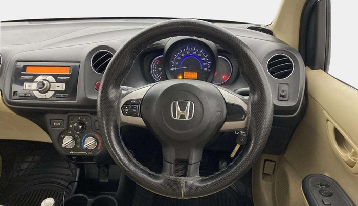 2016 Honda Brio S MT, Petrol, Manual, 1,02,329 km, Steering Wheel Close Up