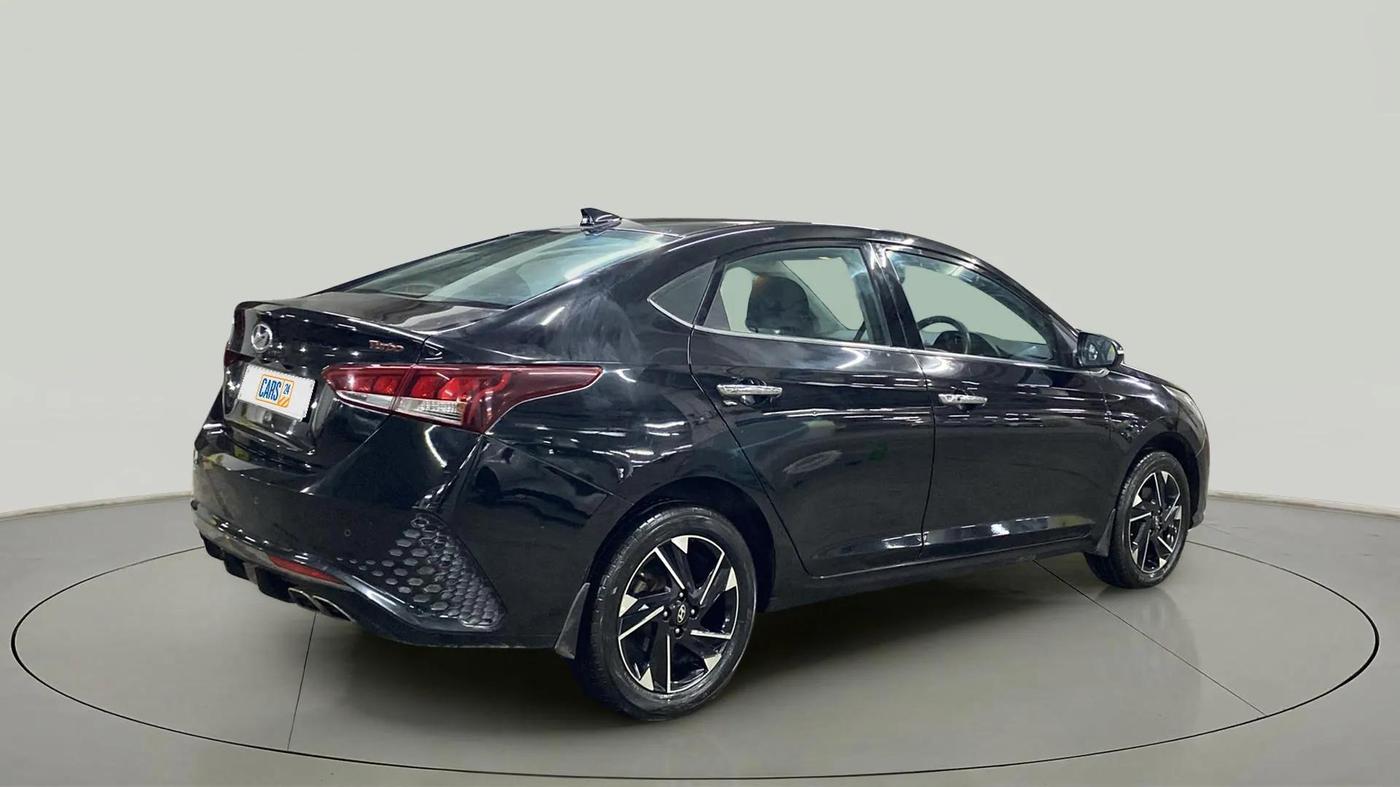 2020 Hyundai Verna SX (O) 1.0 TURBO DCT, Petrol, Automatic, 28,791 km, Right Back Diagonal