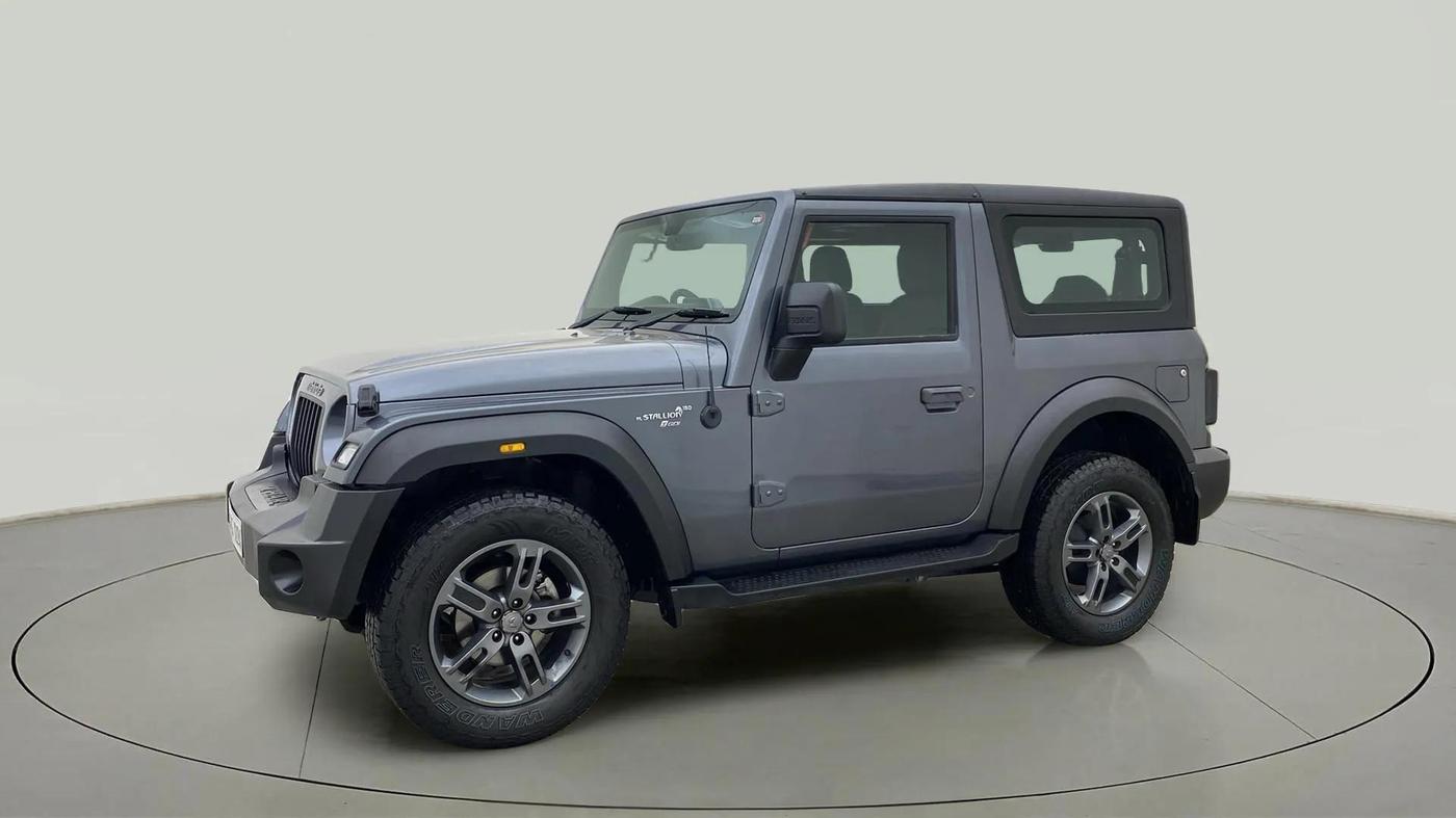 2024 Mahindra Thar LX P 2WD AT HT, Petrol, Automatic, 3,479 km, Left Front Diagonal