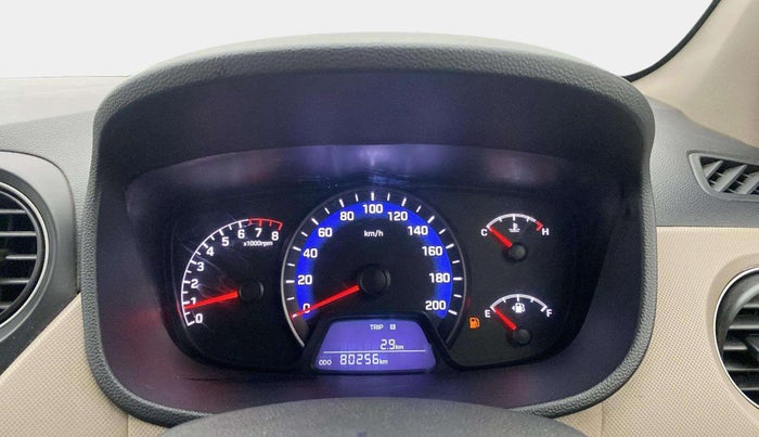 2015 Hyundai Xcent SX 1.2, Petrol, Manual, 80,255 km, Odometer Image