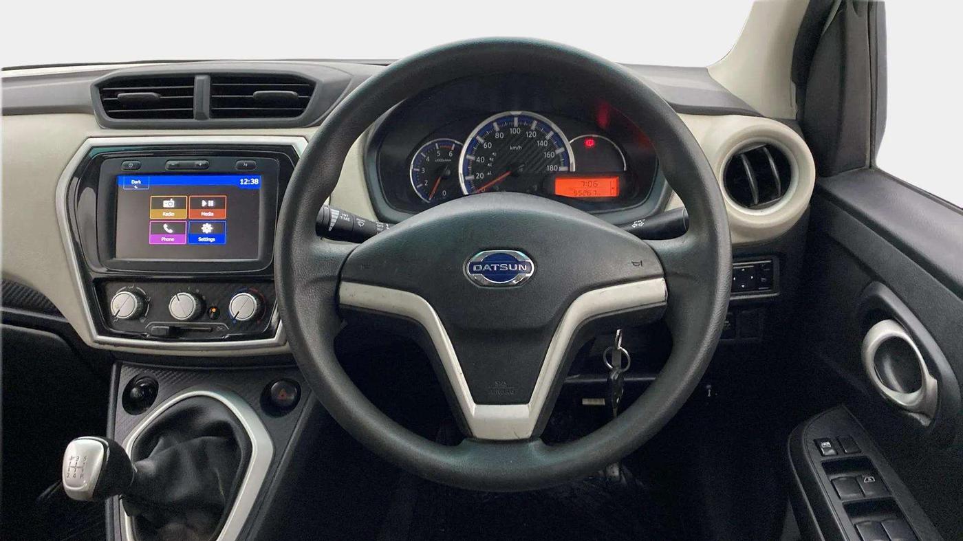 2021 Datsun Go Plus T, Petrol, Manual, 55,347 km, Steering Wheel Close Up