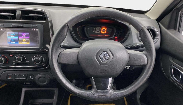 2019 Renault Kwid RXT 1.0 (O), Petrol, Manual, 19,638 km, Steering Wheel Close Up