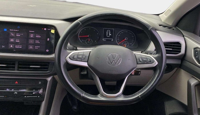 2022 Volkswagen TAIGUN HIGHLINE 1.0 TSI MT, Petrol, Manual, 30,496 km, Steering Wheel Close Up