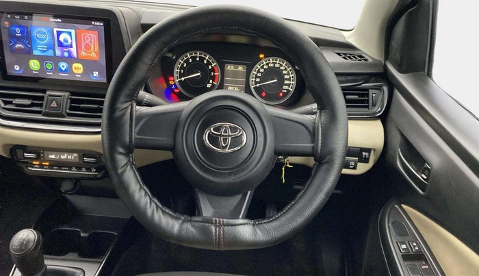 2022 Toyota Glanza E, Petrol, Manual, 26,569 km, Steering Wheel Close Up