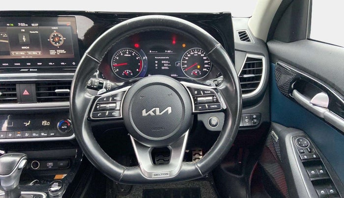 2021 KIA SELTOS X LINE 1.4 PETROL DCT, Petrol, Automatic, 55,529 km, Steering Wheel Close Up