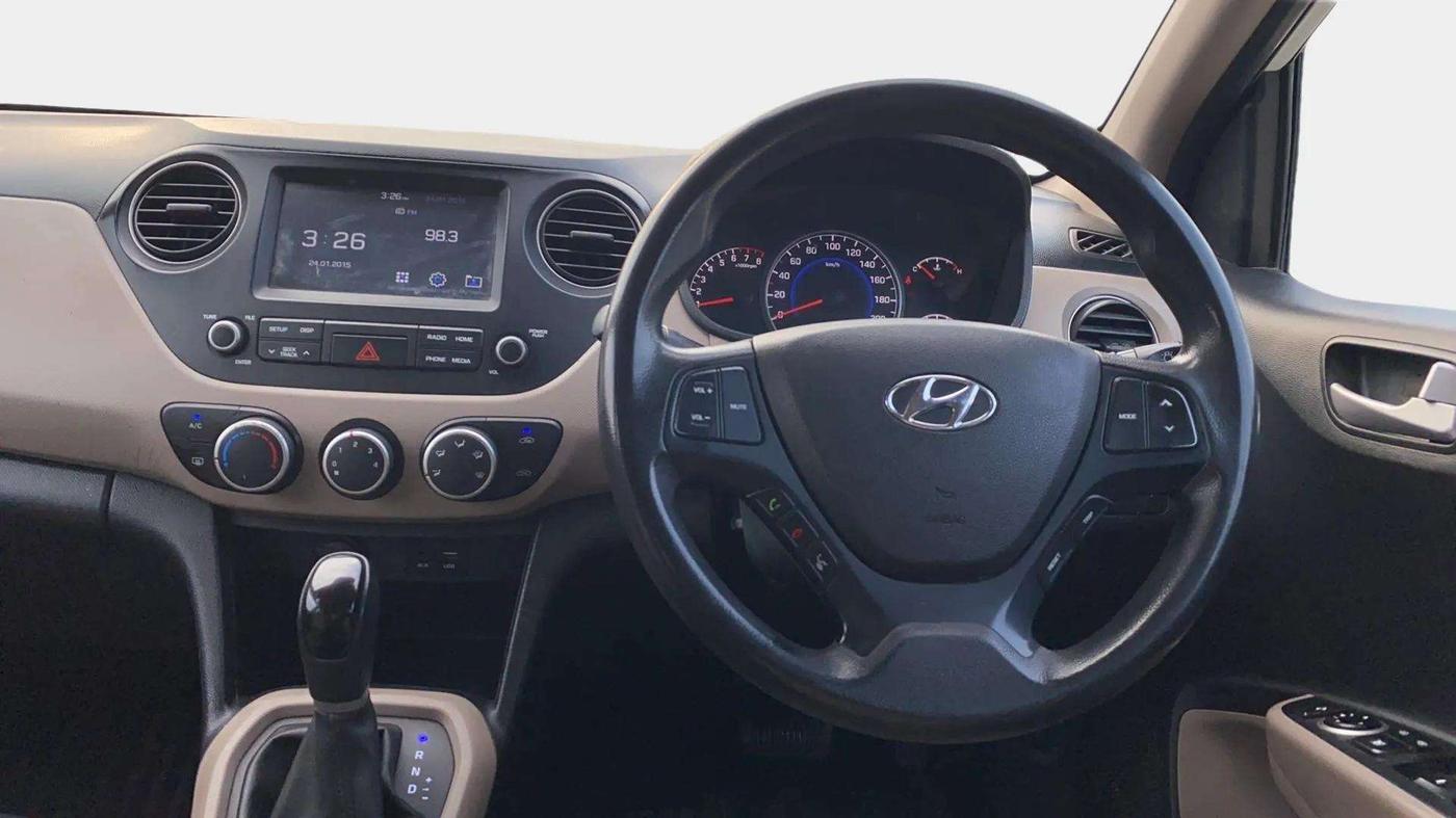 2019 Hyundai Grand i10 SPORTZ (O) AT 1.2 KAPPA VTVT, Petrol, Automatic, 78,117 km, Steering Wheel Close Up