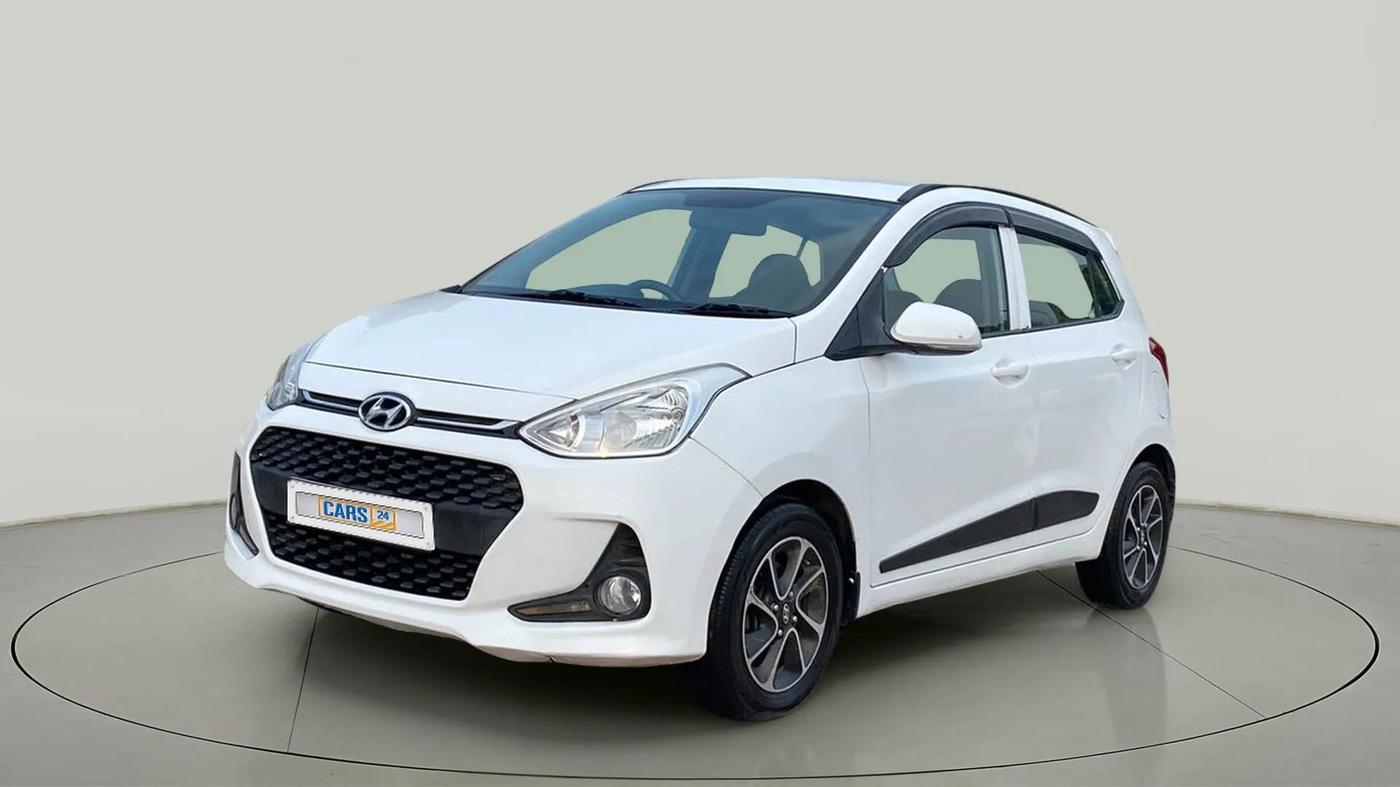 2019 Hyundai Grand i10 SPORTZ (O) AT 1.2 KAPPA VTVT, Petrol, Automatic, 78,117 km, Left Front Diagonal