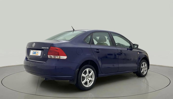 2013 Volkswagen Vento HIGHLINE DIESEL 1.6, Diesel, Manual, 1,10,223 km, Right Back Diagonal