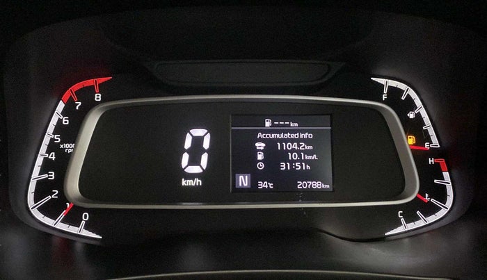 2023 KIA SONET HTK PLUS 1.0 IMT, Petrol, Manual, 20,776 km, Odometer Image