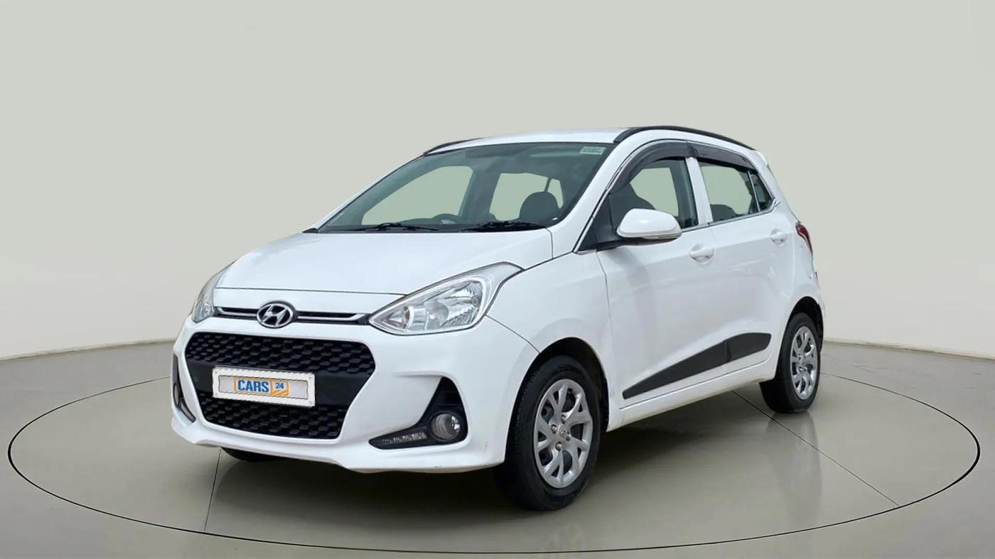 2019 Hyundai Grand i10 SPORTZ 1.2 KAPPA VTVT, Petrol, Manual, 58,313 km, Left Front Diagonal