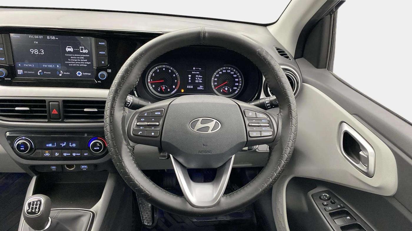 2023 Hyundai GRAND I10 NIOS SPORTZ 1.2 KAPPA VTVT, Petrol, Manual, 5,514 km, Steering Wheel Close Up