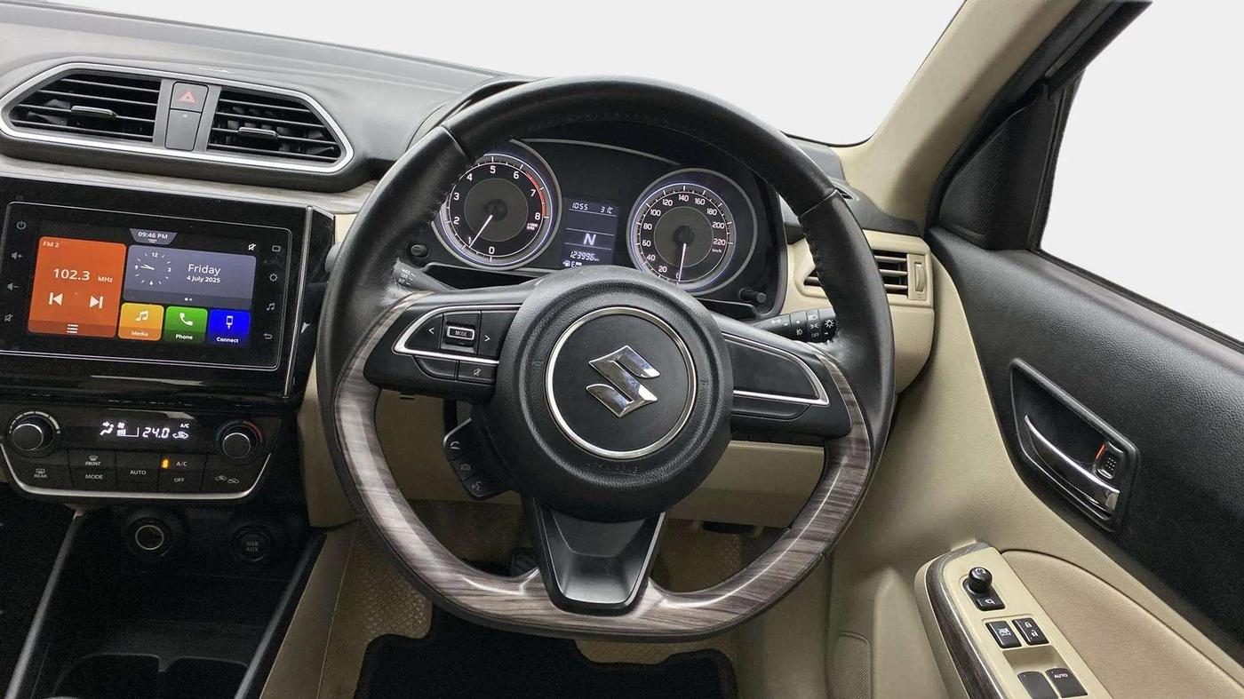 2021 Maruti Dzire ZXI AMT, Petrol, Automatic, 1,24,064 km, Steering Wheel Close Up