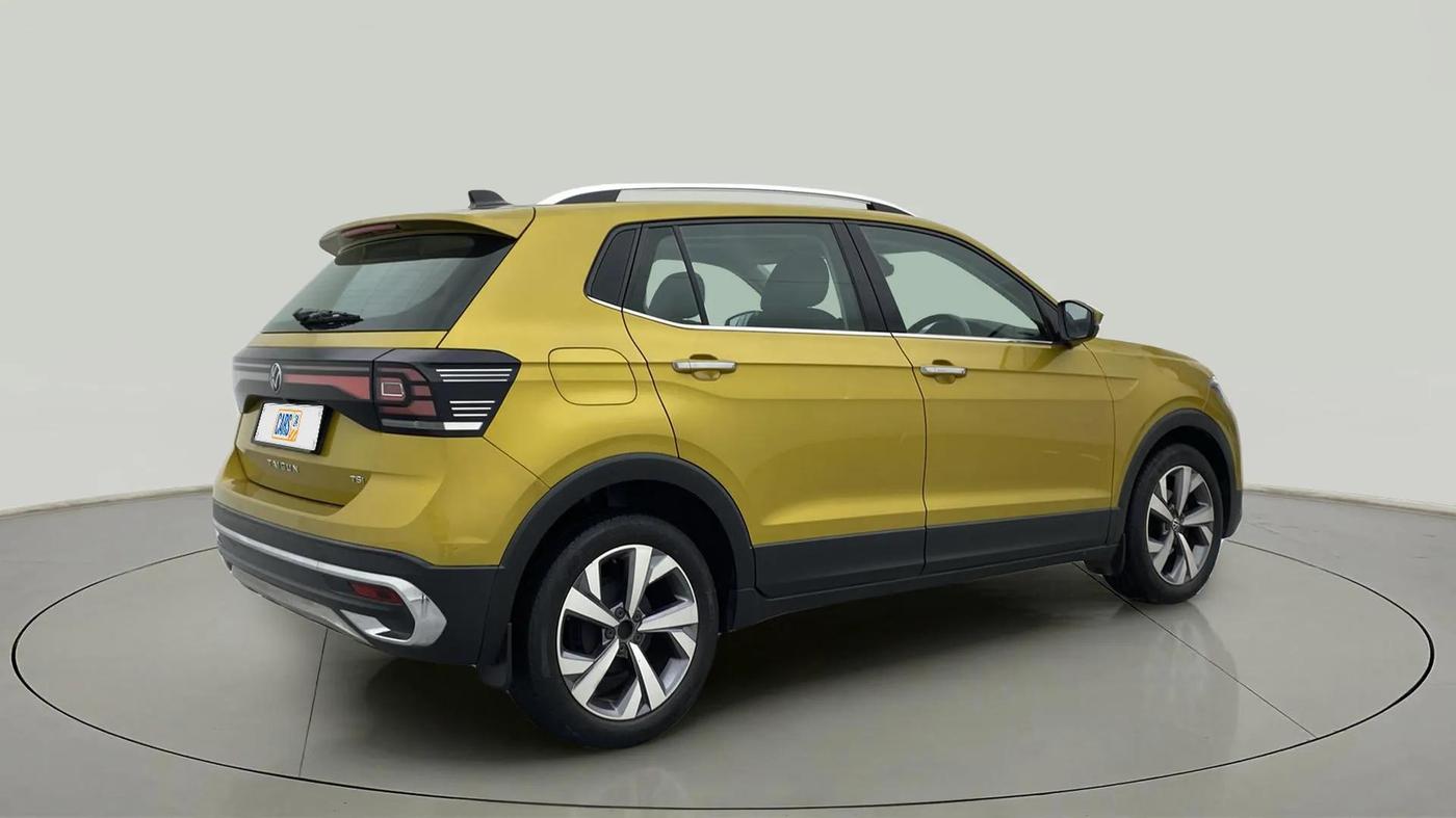 2021 Volkswagen TAIGUN TOPLINE 1.0 TSI AT, Petrol, Automatic, 49,885 km, Right Back Diagonal
