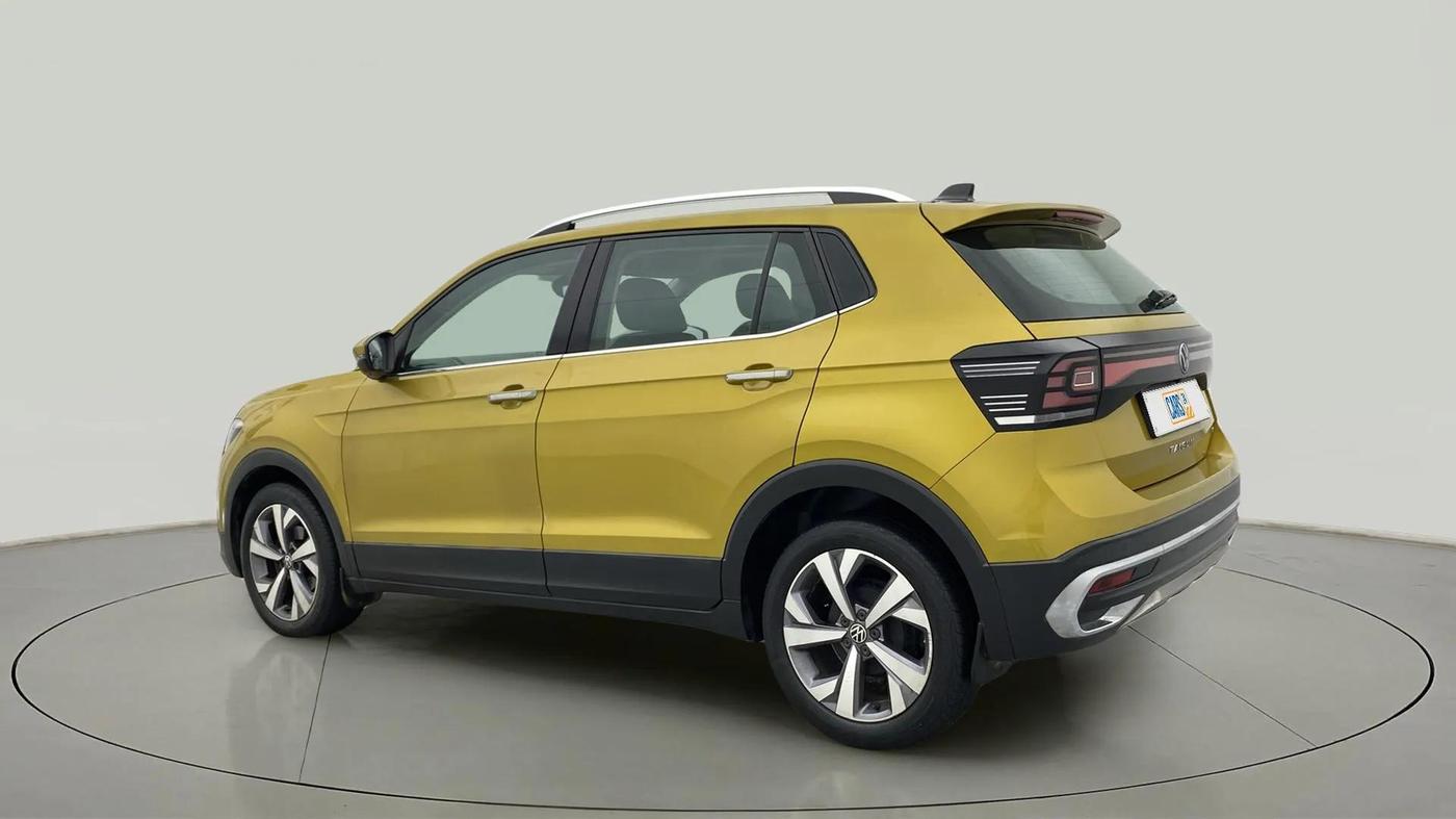 2021 Volkswagen TAIGUN TOPLINE 1.0 TSI AT, Petrol, Automatic, 49,885 km, Left Back Diagonal