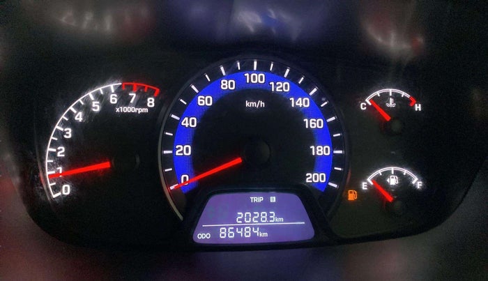 2018 Hyundai Xcent S 1.2, Petrol, Manual, 86,485 km, Odometer Image