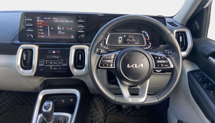2022 KIA SONET HTX 1.0 IMT, Petrol, Manual, 24,103 km, Steering Wheel Close Up