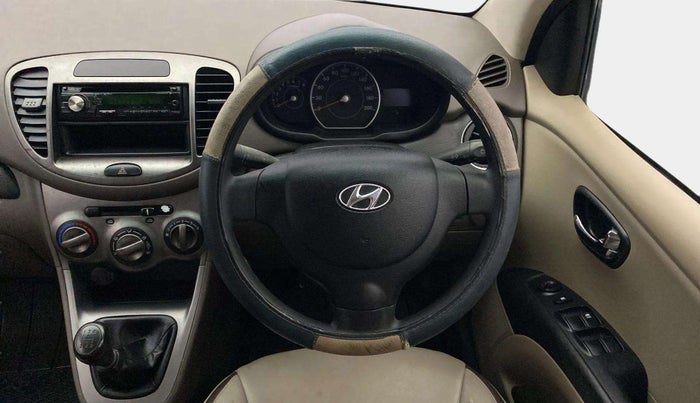 2012 Hyundai i10 MAGNA 1.2, Petrol, Manual, 1,15,100 km, Steering Wheel Close Up
