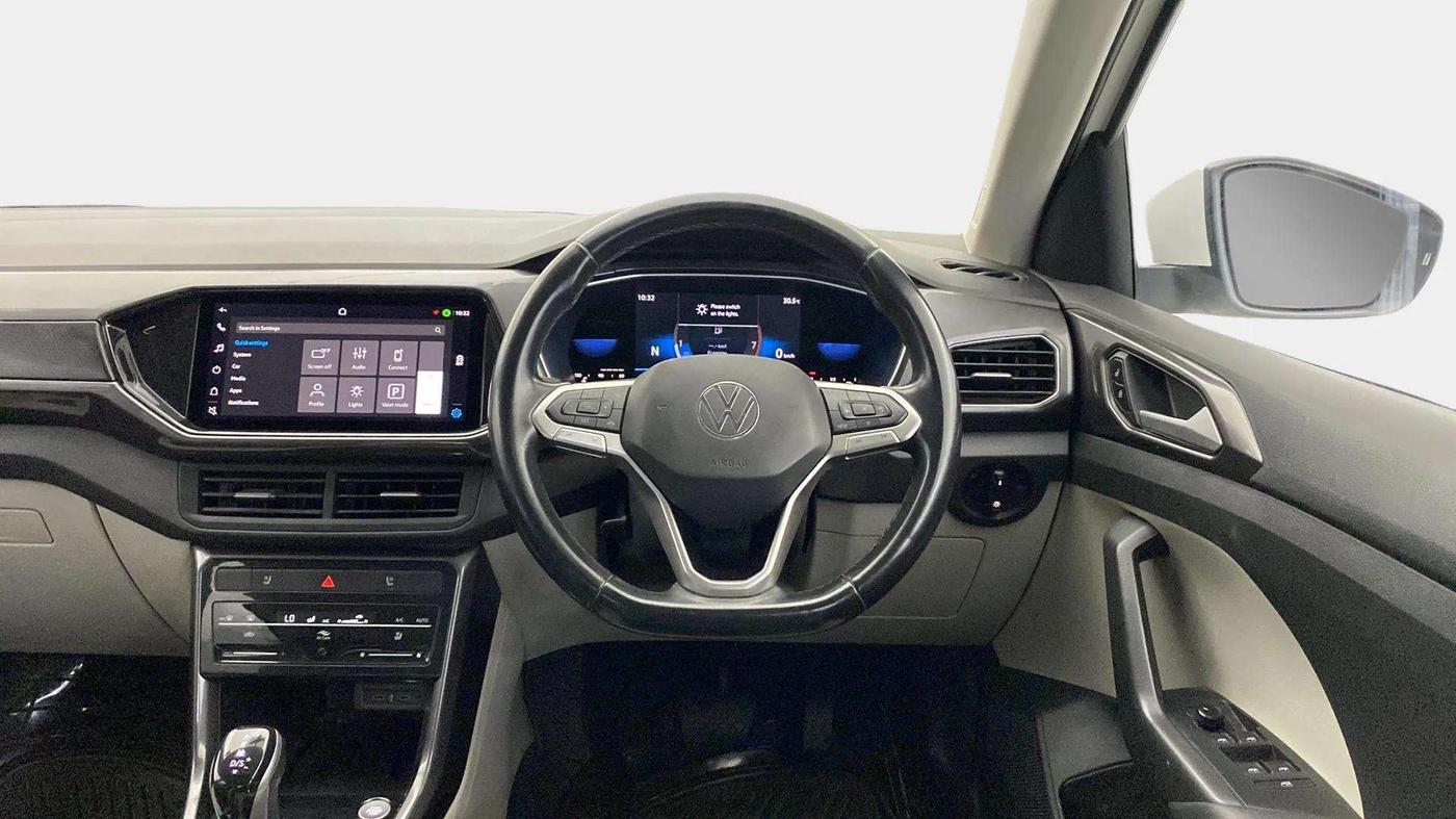 2021 Volkswagen TAIGUN TOPLINE 1.0 TSI AT, Petrol, Automatic, 62,949 km, Steering Wheel Close Up