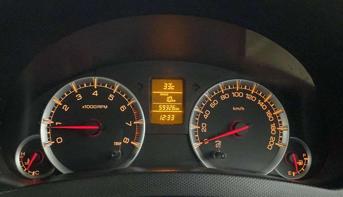 2016 Maruti Swift Dzire ZXI, Petrol, Manual, 59,317 km, Odometer Image