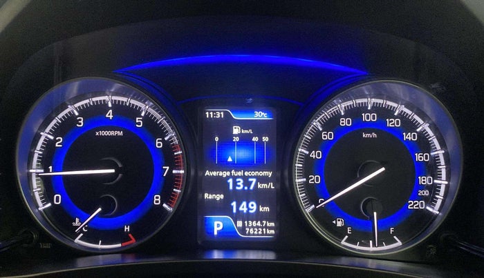 2018 Maruti Baleno ALPHA CVT PETROL 1.2, Petrol, Automatic, 76,221 km, Odometer Image