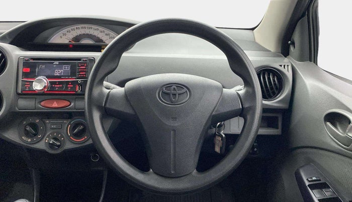 2012 Toyota Etios G, Petrol, Manual, 65,705 km, Steering Wheel Close Up