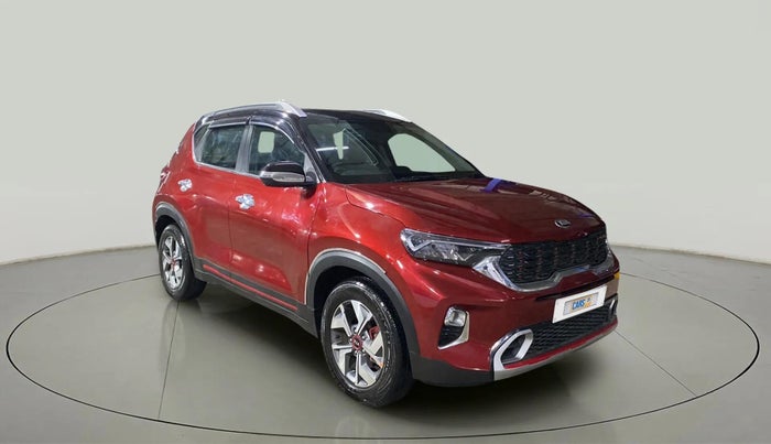 2020 KIA SONET GTX PLUS 1.0 DCT DUAL TONE, Petrol, Automatic, 14,472 km, Right Front Diagonal