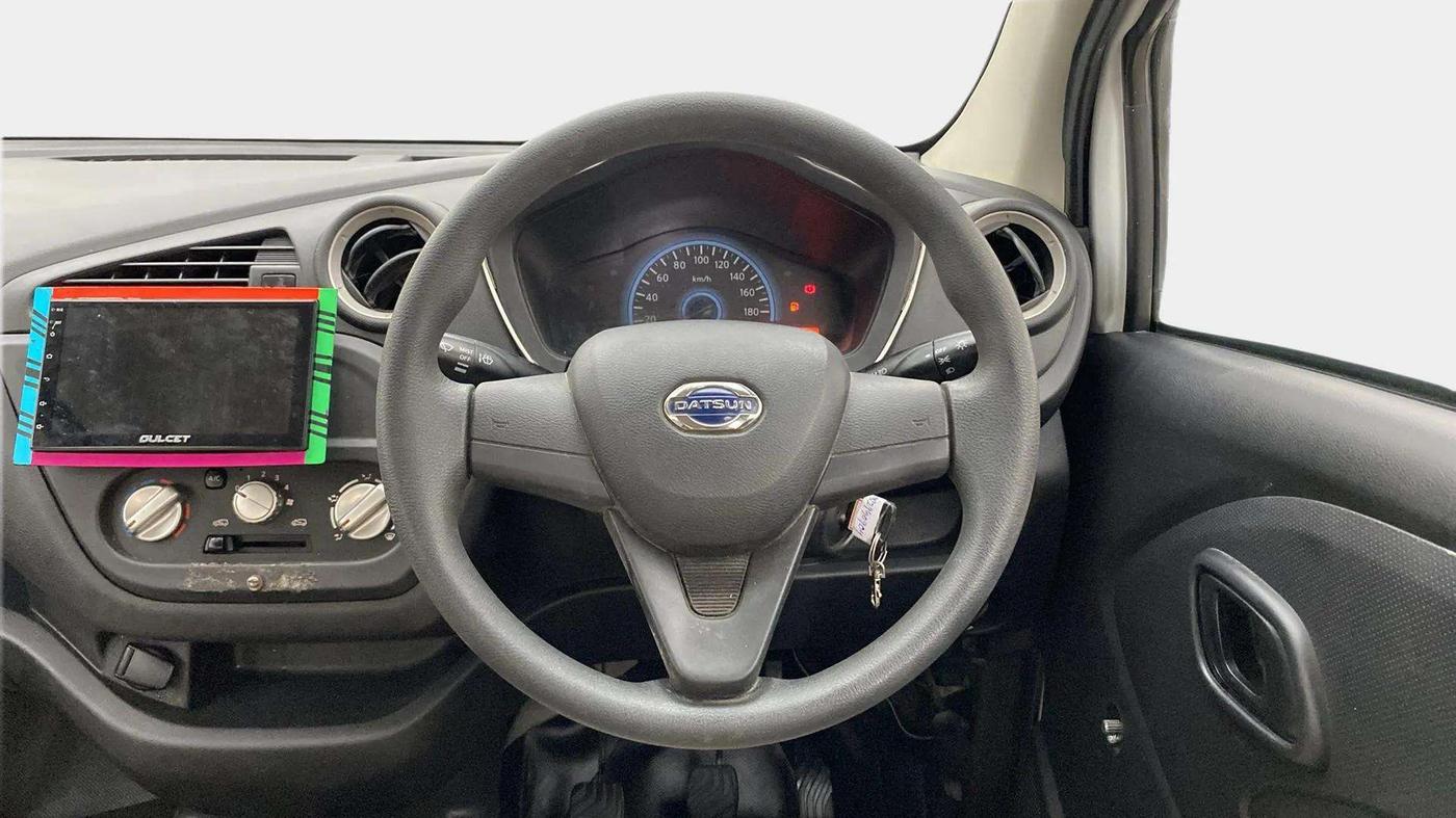 2019 Datsun Redi Go A, Petrol, Manual, 49,016 km, Steering Wheel Close Up