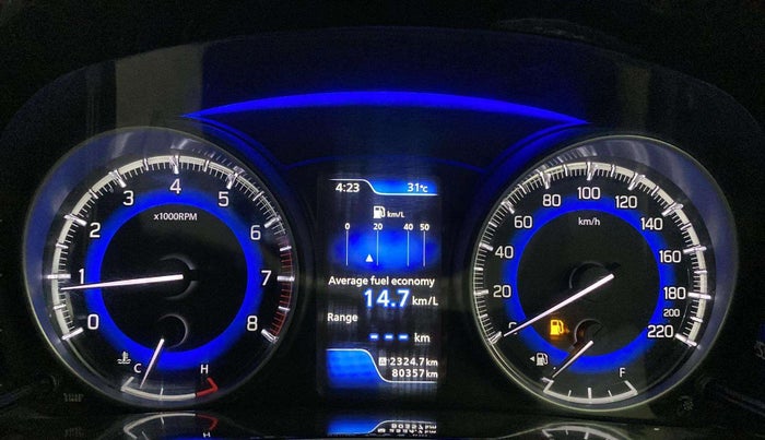 2016 Maruti Baleno ALPHA PETROL 1.2, Petrol, Manual, 80,302 km, Odometer Image