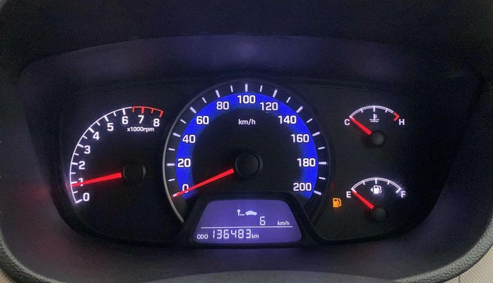 2014 Hyundai Xcent S (O) 1.2, Petrol, Manual, 1,36,472 km, Odometer Image