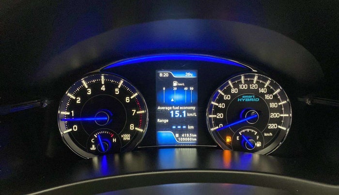 2022 Maruti Ciaz ALPHA 1.5 SHVS PETROL, Petrol, Manual, 1,09,062 km, Odometer Image