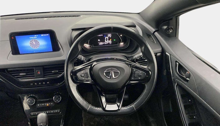 2022 Tata NEXON XZA PLUS (PREMIUM) PETROL DARK EDITION, Petrol, Automatic, 34,060 km, Steering Wheel Close Up