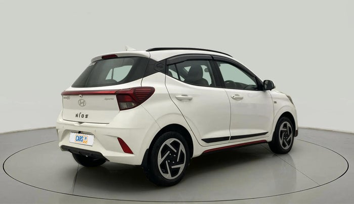 2024 Hyundai GRAND I10 NIOS SPORTZ AMT 1.2 KAPPA VTVT, Petrol, Automatic, 13,073 km, Right Back Diagonal