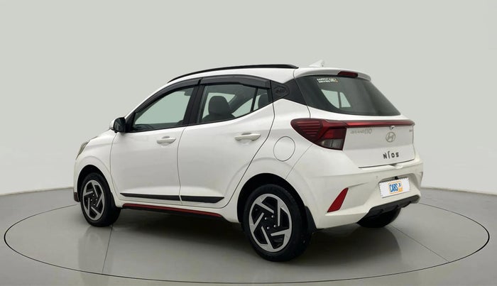 2024 Hyundai GRAND I10 NIOS SPORTZ AMT 1.2 KAPPA VTVT, Petrol, Automatic, 13,073 km, Left Back Diagonal