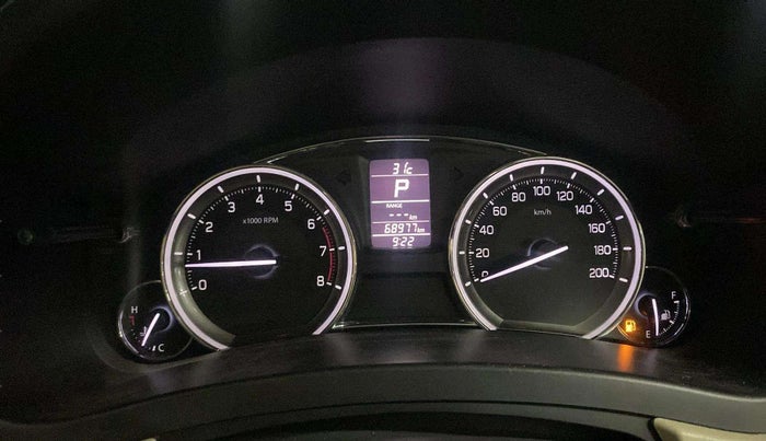 2015 Maruti Ciaz ZXI AT, Petrol, Automatic, 68,996 km, Odometer Image