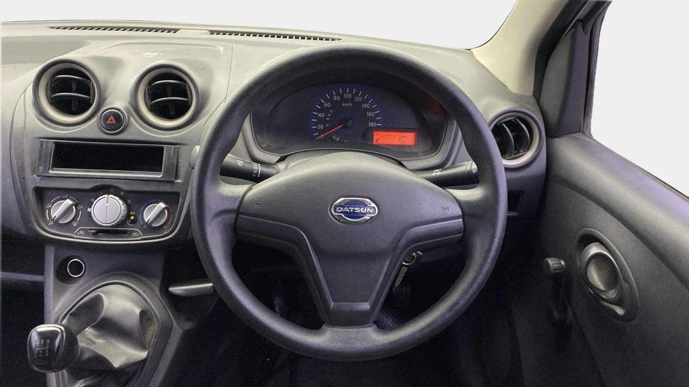 2018 Datsun Go Plus A, Petrol, Manual, 46,191 km, Steering Wheel Close Up