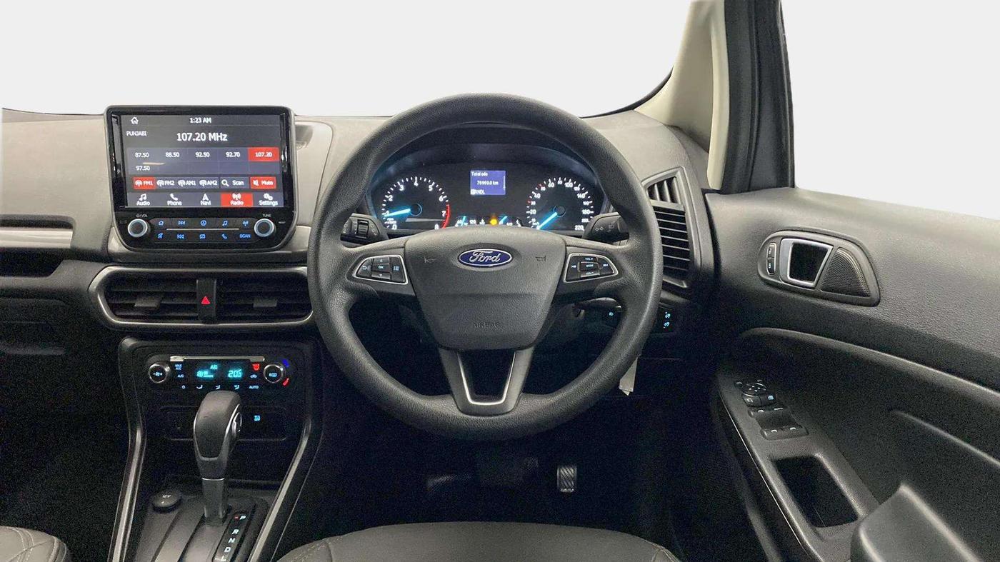 2018 Ford Ecosport TREND + 1.5L PETROL AT, Petrol, Automatic, 1,23,456 km, Steering Wheel Close Up
