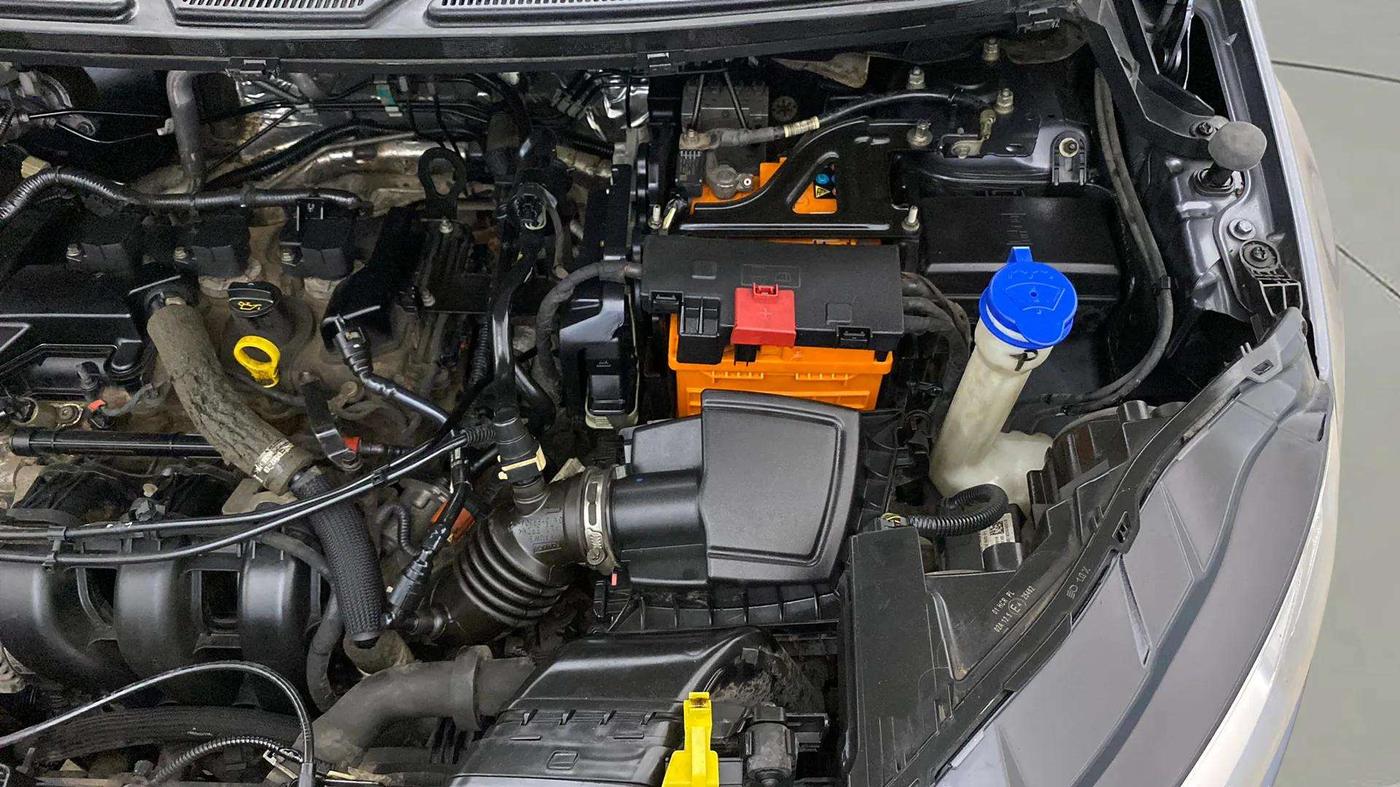 2018 Ford Ecosport TREND + 1.5L PETROL AT, Petrol, Automatic, 1,23,456 km, Engine View - Left