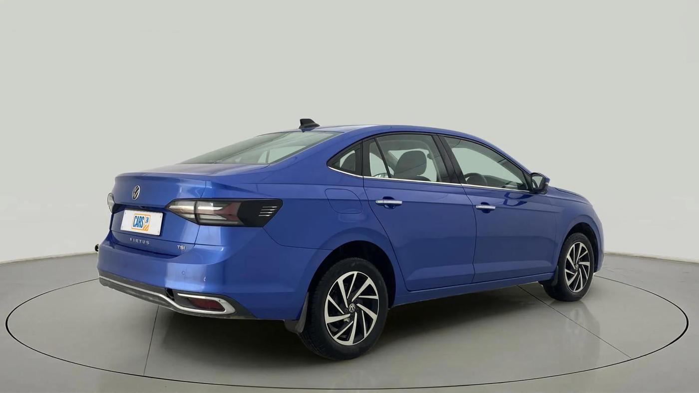 2022 Volkswagen VIRTUS TOPLINE TSI 1.0 AT, Petrol, Automatic, 52,864 km, Right Back Diagonal