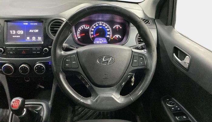 2019 Hyundai Grand i10 SPORTZ 1.2 KAPPA VTVT DUAL TONE, Petrol, Manual, 36,485 km, Steering Wheel Close Up