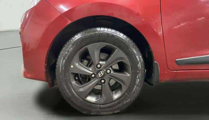 2019 Hyundai Grand i10 SPORTZ 1.2 KAPPA VTVT DUAL TONE, Petrol, Manual, 36,485 km, Left Front Wheel