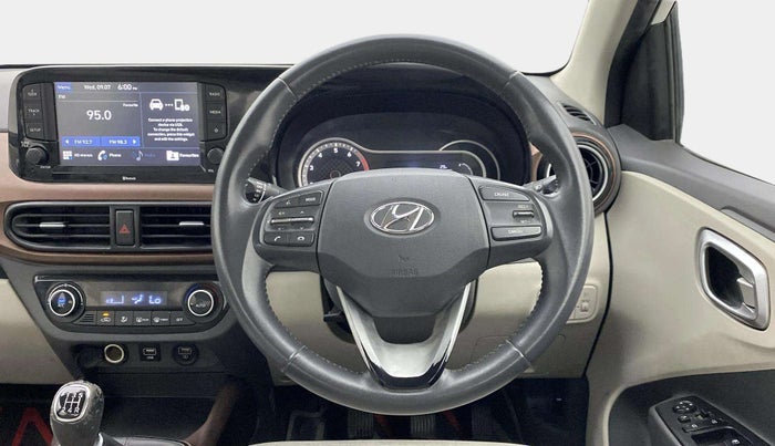 2020 Hyundai AURA SX 1.2 (O), Petrol, Manual, 33,985 km, Steering Wheel Close Up