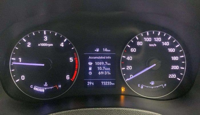 2018 Hyundai Creta SX (O) 1.6 DIESEL, Diesel, Manual, 73,247 km, Odometer Image